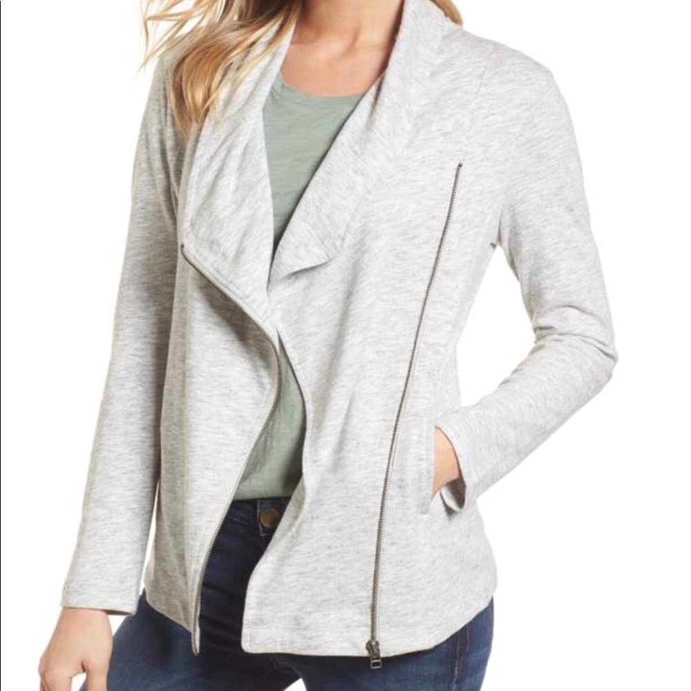 Caslon Knit Moto-style Jacket